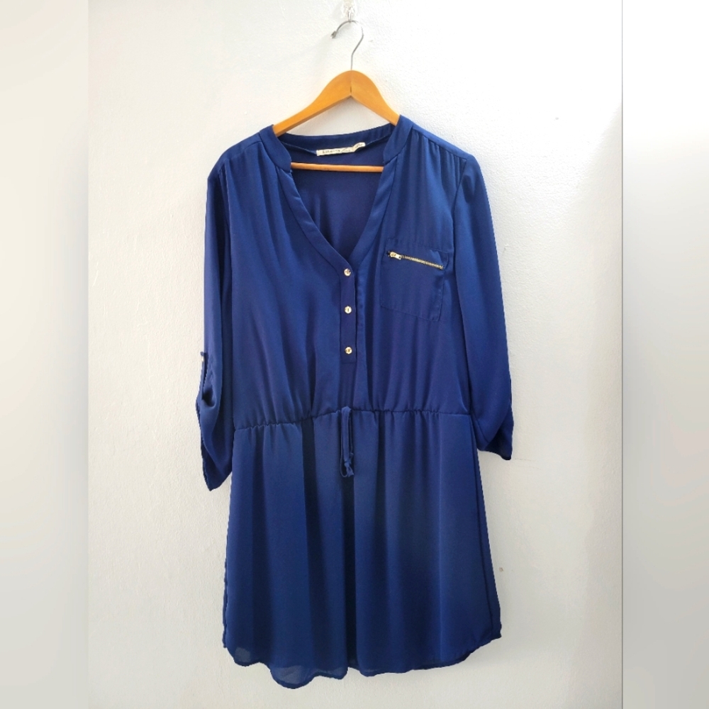 Liberty Love Long-Sleeve Shirt Dress